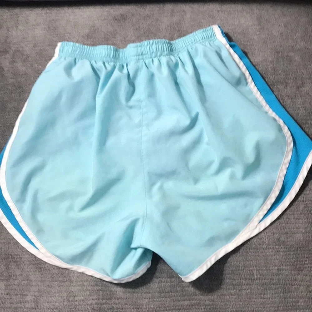 Nike 2 pair of Shorts, Dri-fit, teal, small and light blue, Xsmall - Picture 9 of 12
